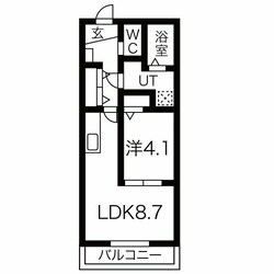 愛宕橋駅 徒歩13分 2階の物件間取画像